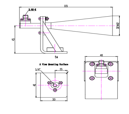 Horn Antenna (18-40 MHz)