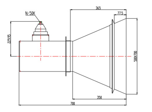 Standard Gain Horn Antenna 0.49-0.75GHz SRFS6SGAH10NK