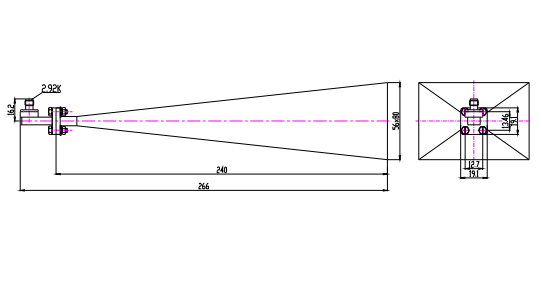 Standard Gain Horn Antenna-26.3-40 GHz