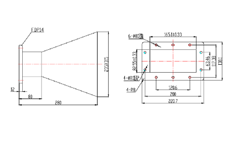 Standard Gain Horn Antenna SRFS-14SG-HA15