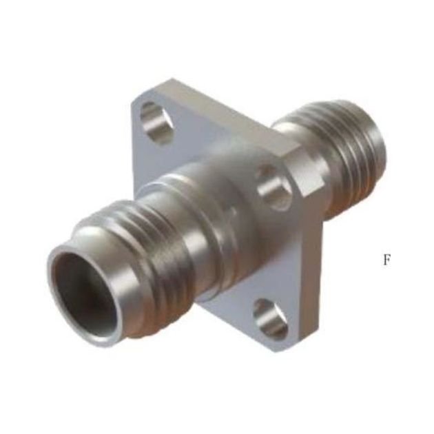 2.4mm Female to 2.92mm Female 4 Hole Flange Adapter