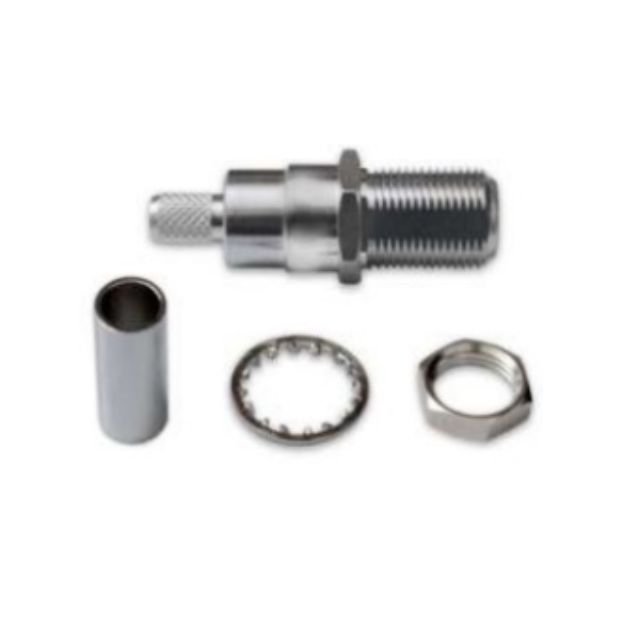 F FEMALE CRIMP CONNECTOR FOR RG58,LMR 195