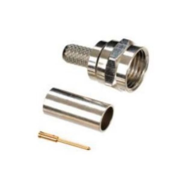 F MALE CRIMP CONNECTOR FOR RG58, LMR 195
