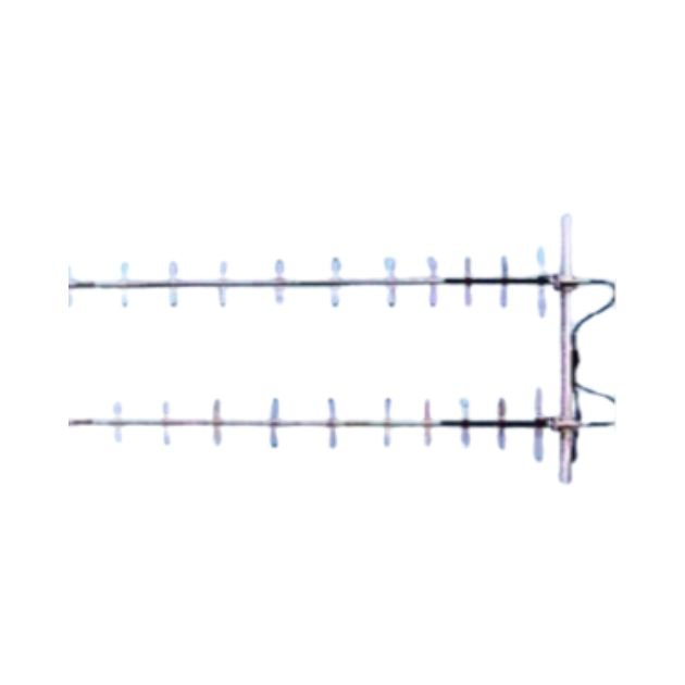 High Gain Dual Stacked Yagi Antenna (300-400 MHz)