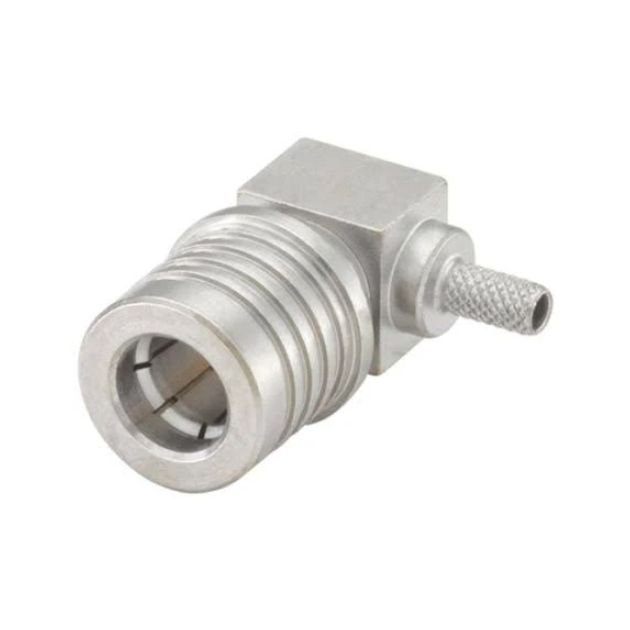 QMA Male Right Angle Connector For Semi-flexible RG402(RG141)Cable