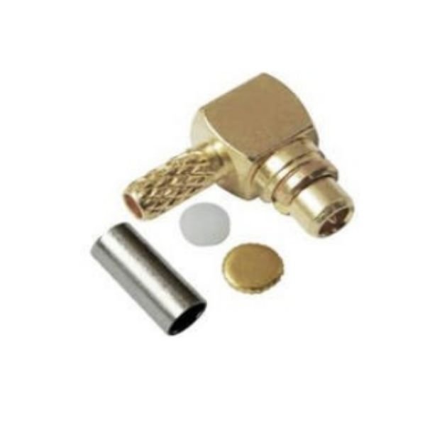 MMCX Male Right Angle Crimp Connector For RG316 Cable