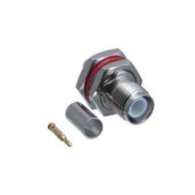 RP TNC FEMALE BULKHEAD CRIMP CONNECTOR FOR RG 174,