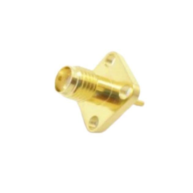SMA Female 4 Hole (12.7Sq.) Flange Solder Pot