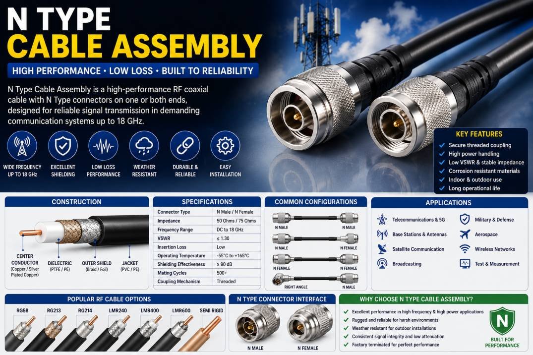 N Type Cable Assembly
