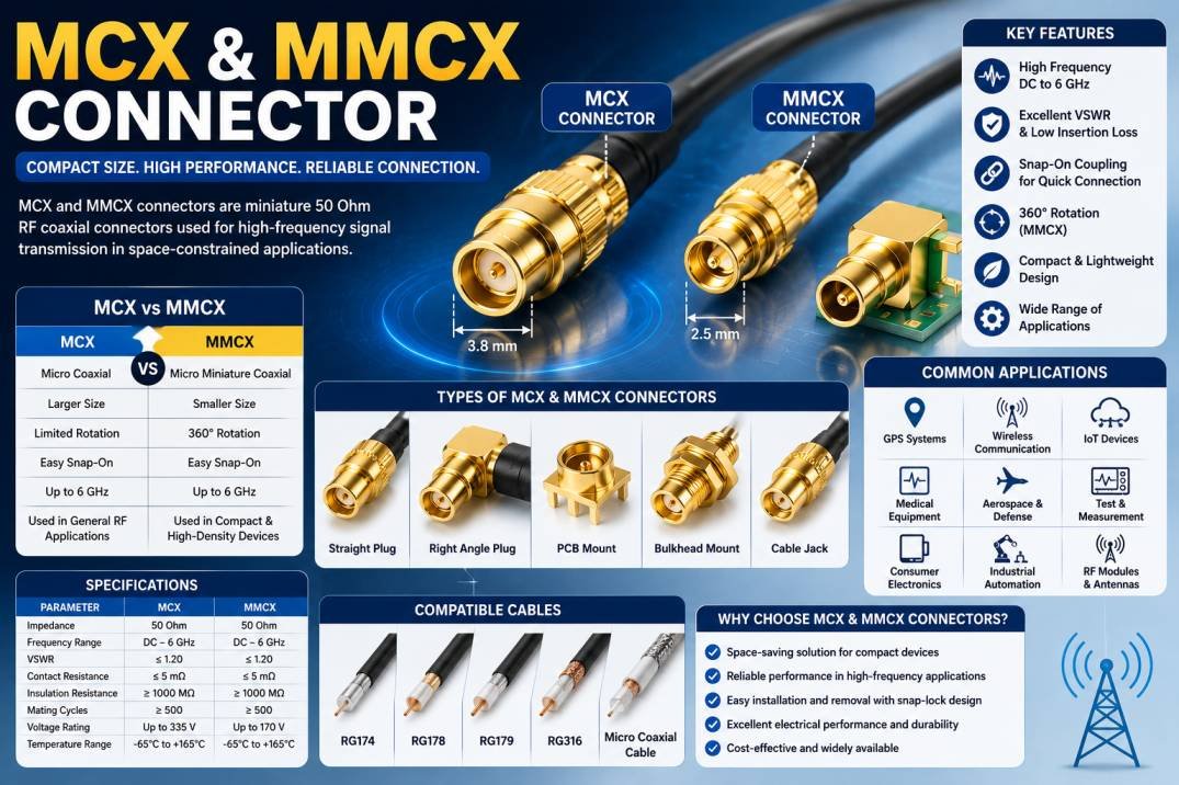 MCX and MMCX connectors