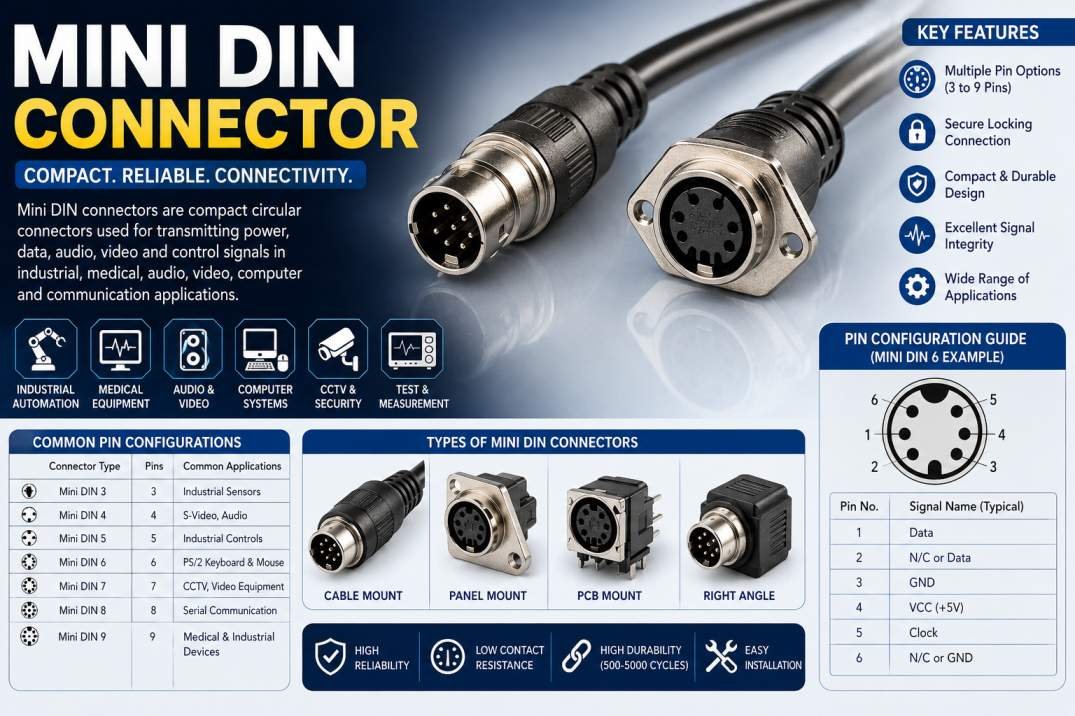 Mini DIN Connector