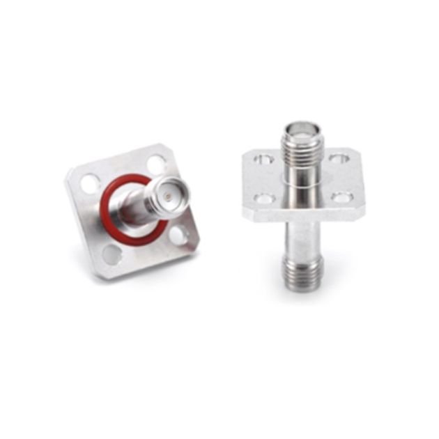 SMA Double Female 4 holes flange RF Coaxial Adaptor