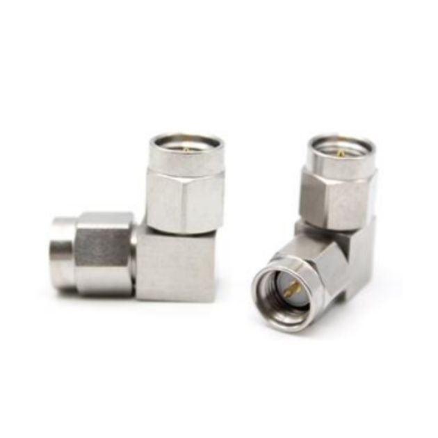 SMA Male to Male Right Angle RF Adaptor