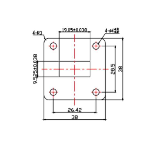 Waveguide to Coaxial Adapter (End-Launch) SRFS120WECANKPC