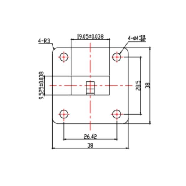 Waveguide to Coaxial Adapter (End-Launch) SRFS120WECASKPC