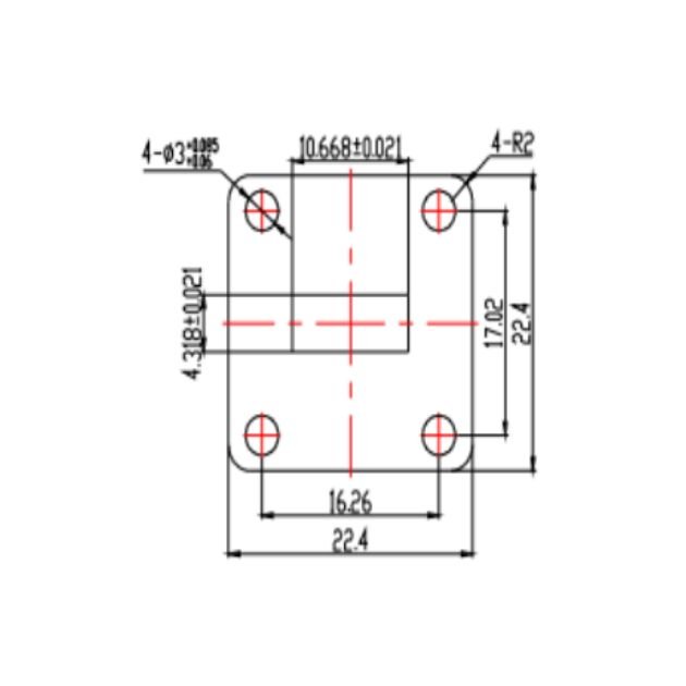 Waveguide to Coaxial Adapter (End-Launch) SRFS220WECASKPC