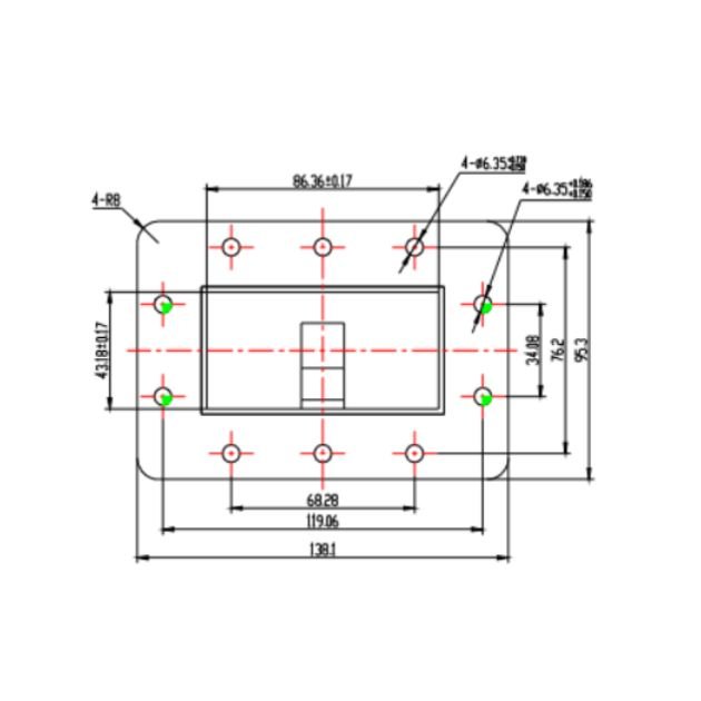 Waveguide to Coaxial Adapter (End-Launch) SRFS22WECANKPA​