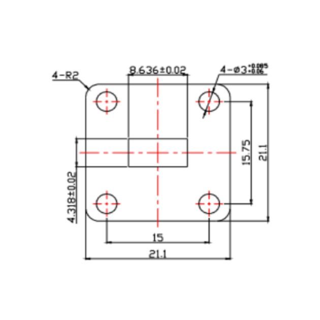 Waveguide to Coaxial Adapter (End-Launch) SRFS260WECASKPC