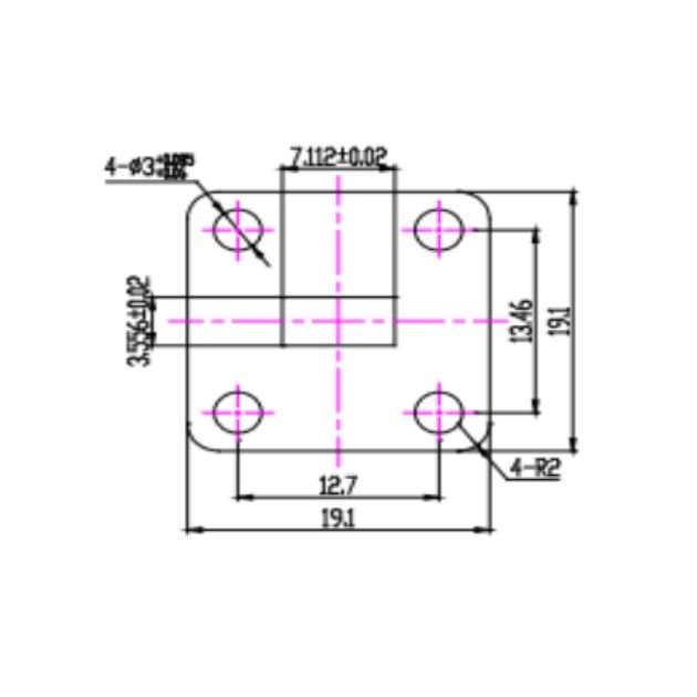 Waveguide to Coaxial Adapter (End-Launch) SRFS320WECA2.4KPC