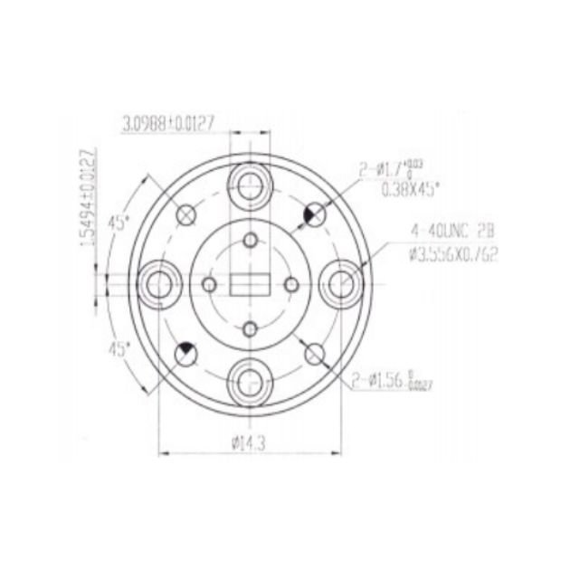 Waveguide to Coaxial Adapter (End-Launch) SRFS740WECA1.0KPC