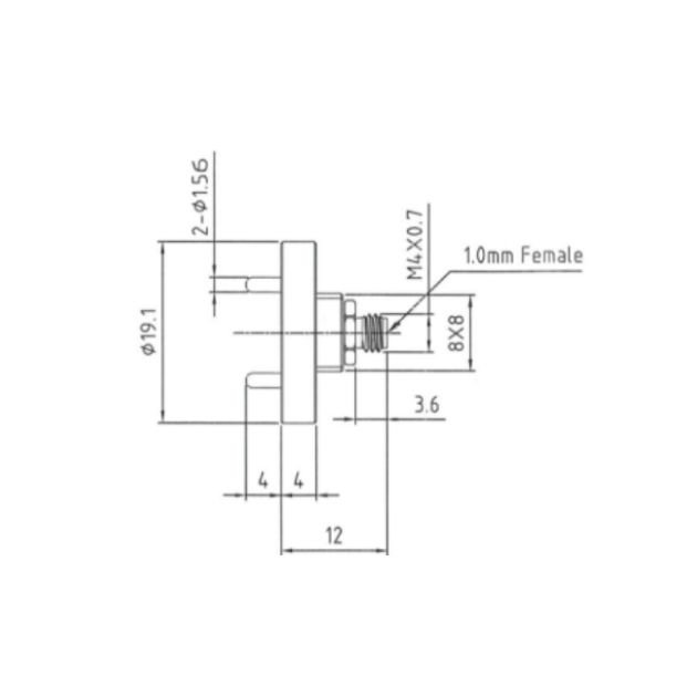 Waveguide to Coaxial Adapter (End-Launch) SRFS900WECA1.0KPC