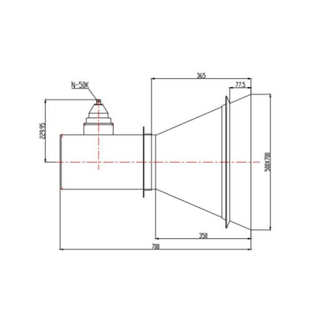 Standard Gain Horn Antenna 0.49-0.75GHz SRFS6SGAH10NK