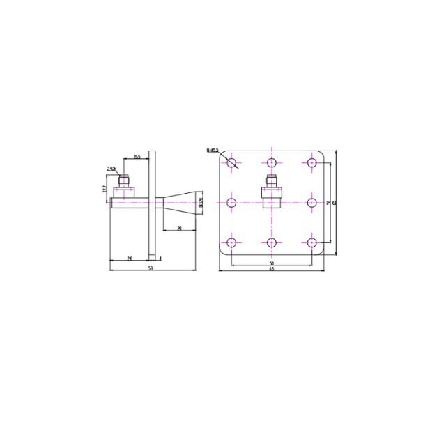 Standard Gain Horn Antenna-17.6-26.7 GHz