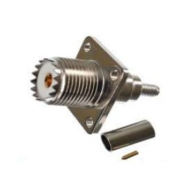 UHF FEMALE 4-HOLE CRIMP CONNECTOR FOR RG 58141142