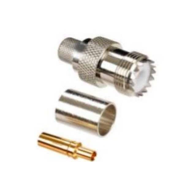 UHF FEMALE CRIMP CONNECTOR FOR LMR 400