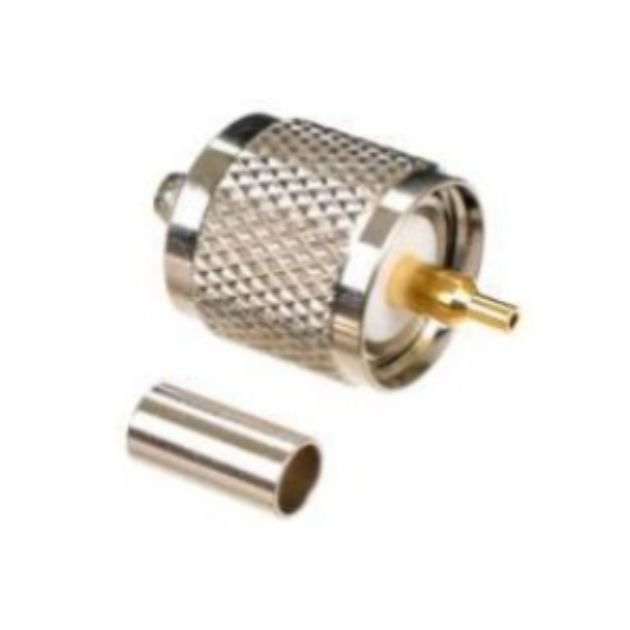 UHF MALE CRIMP CONNECTOR FOR RG58 _ 141 _142,LMR 195