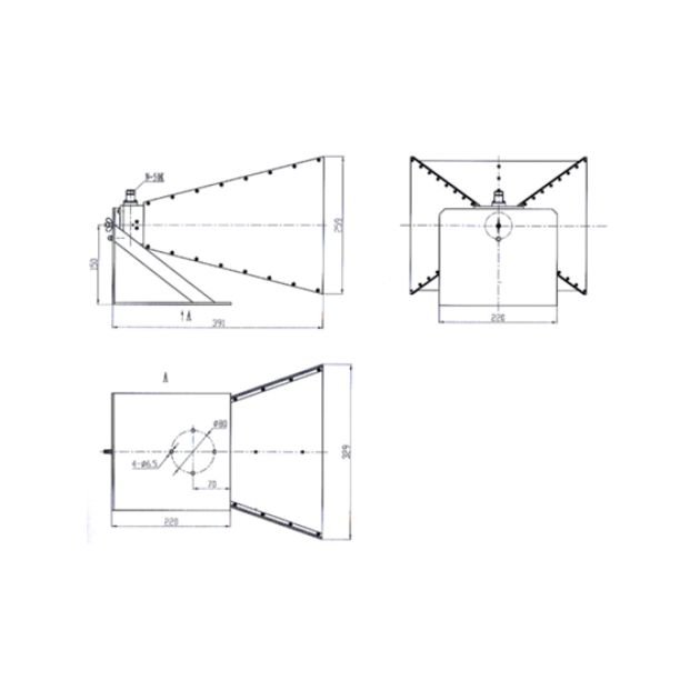 Wideband Dual-ridged Horn Antenna SRFS2080DRHA13NZ