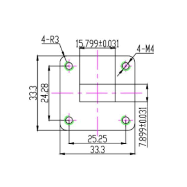 Waveguide to Coaxial Adapter (End-Launch) SRFS140WECANKPC
