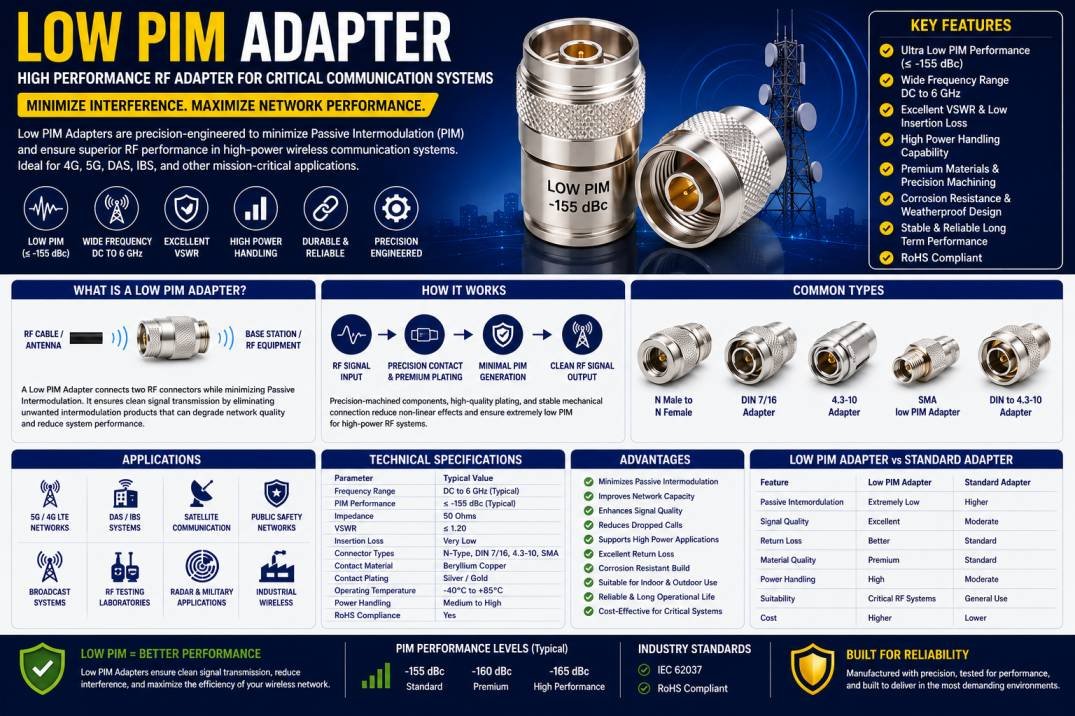 Low PIM Adapter