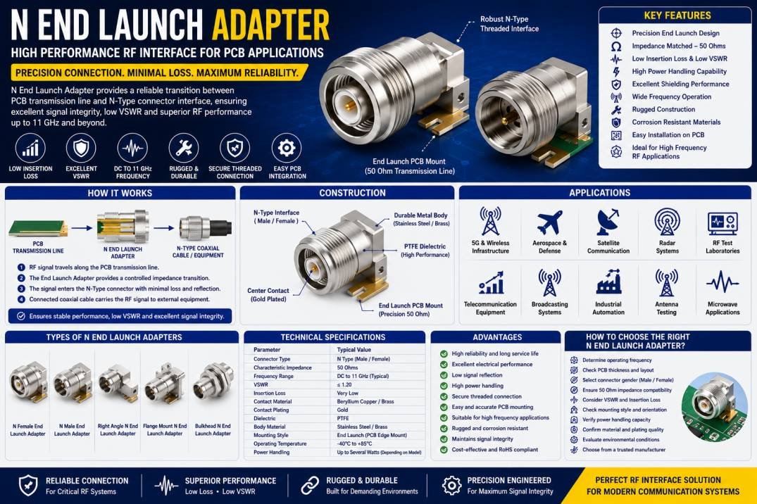 N End Launch Adapter