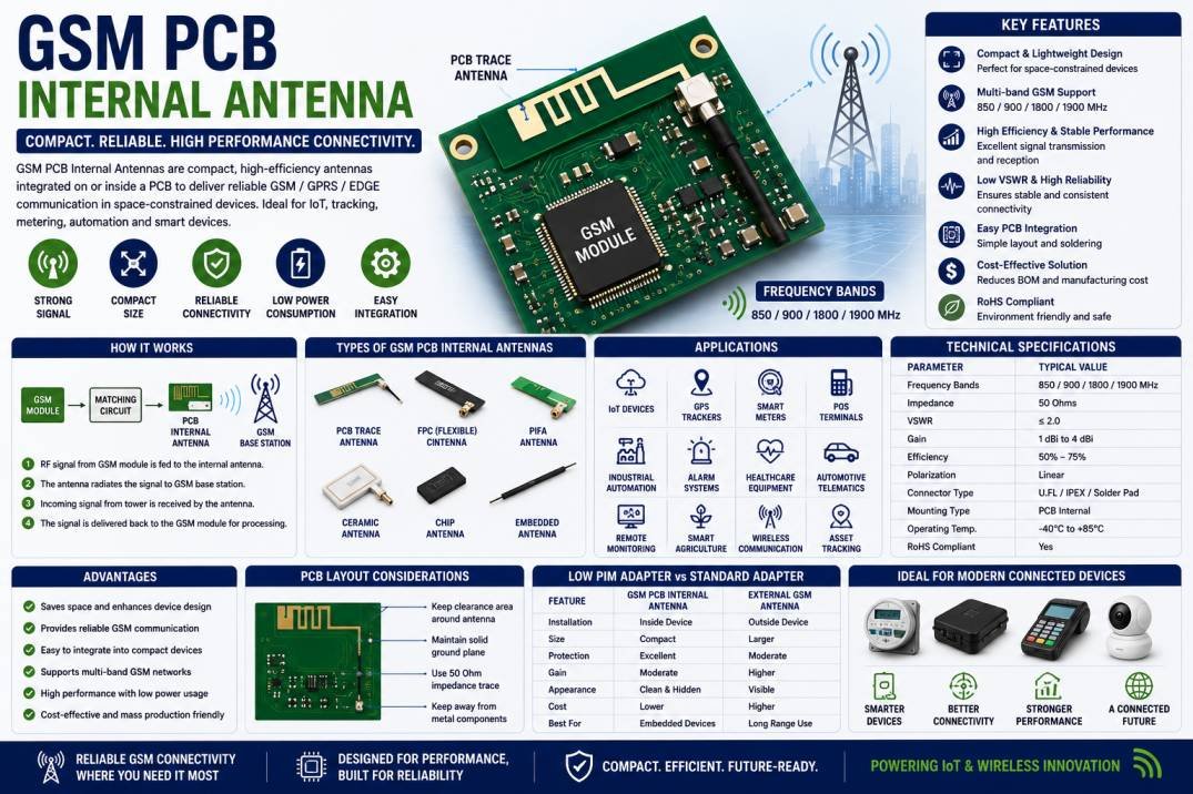 GSM PCB Internal Antennas