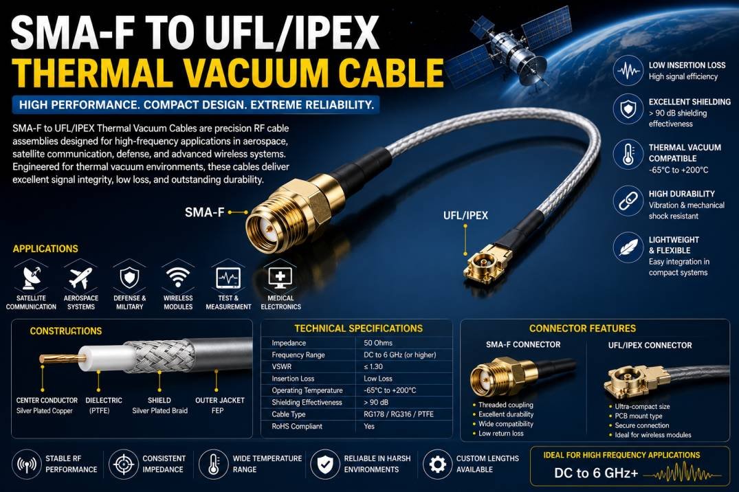 UFL IPEX Receptacle PCB Mount Connector