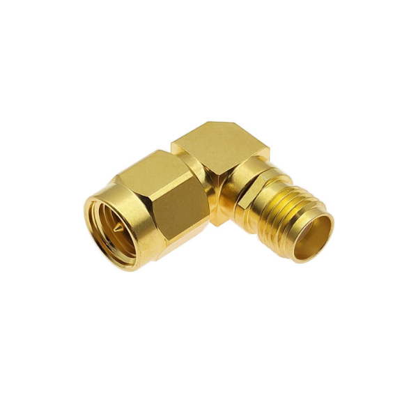 SMA Male to SMA Female Right Angle Adapter CAR2703