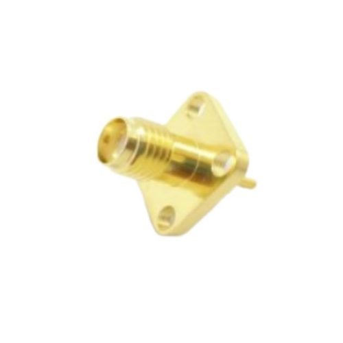 SMA Female 4 Hole (12.7Sq.) Flange Solder Pot