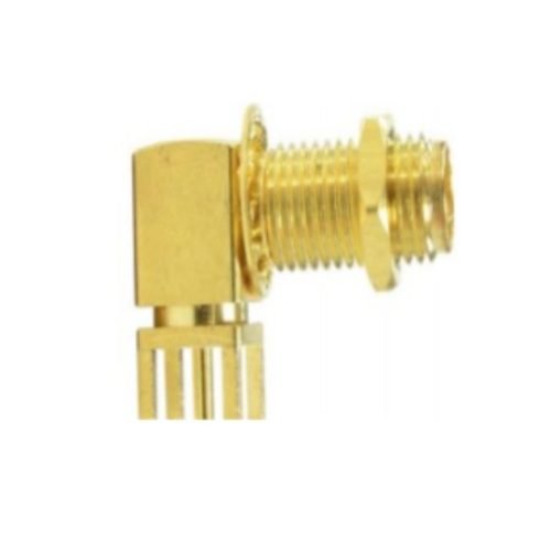 SMA Female Bulkhead Right Angle Connector For PCB